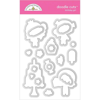 Birthday Girl Doodle Cuts - Hey Cupcake - Doodlebug - Clearance