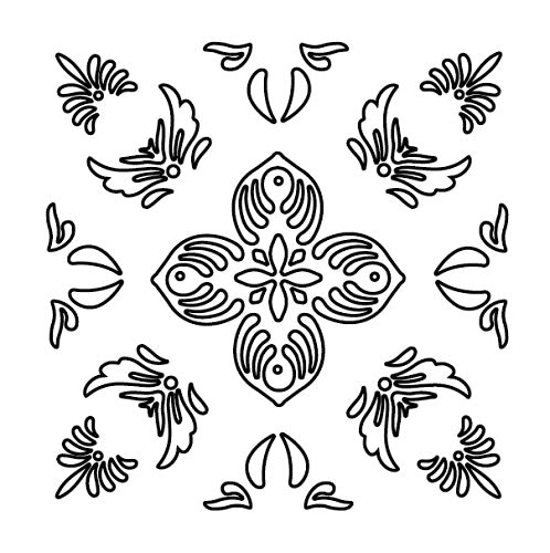 Mosaic Flowers Layered Stencils - Making Tool - Sizzix*