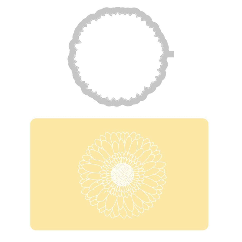 Gerbera 3-D Impresslits Emboss Folder - Kath Breen - Sizzix