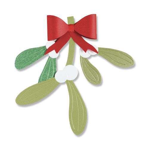 Mistletoe Leaves Thinlits Dies - Let It Bloom - Olivia Rose - Sizzix - Clearance