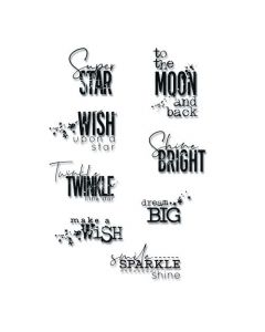 Smile, Sparkle, Shine Clear Stamps - Pete Hughes - Sizzix