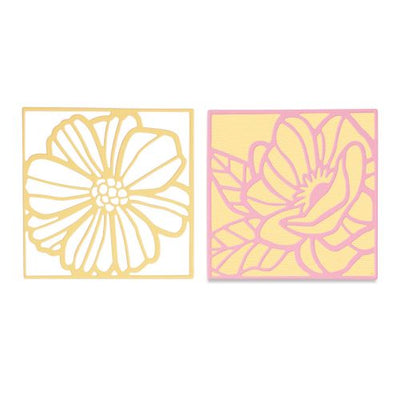 Floral Card Fronts Thinlits Die Set - Olivia Rose - Sizzix - Clearance