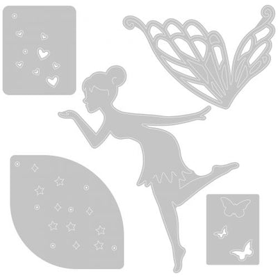 Fairy Wishes Thinlits Die Set - Lisa Jones - Sizzix - Clearance