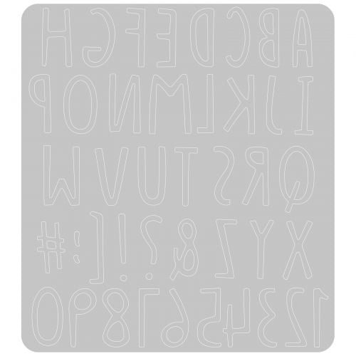 Hand Drawn Alphabet Thinlits Die - Jenna Rushforth - Sizzix