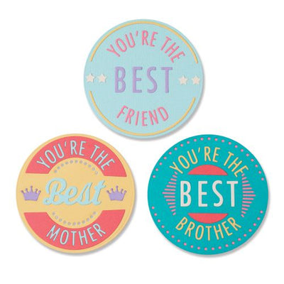 You're The Best Thinlits Die Set - Jenna Rushforth - Sizzix - Clearance