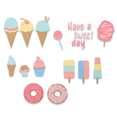 Sweet Treats Thinlits Die Set - Jessica Scott - Sizzix - Clearance