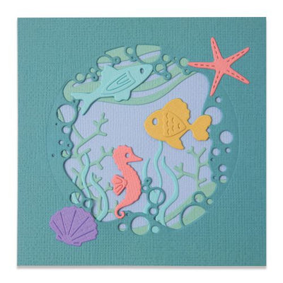 Ocean Scene Thinlits Die Set  - Olivia Rose - Sizzix - Clearance