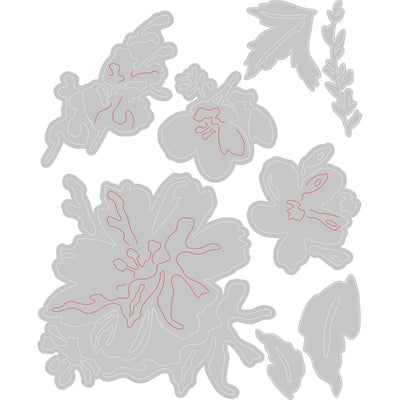 Brushstroke Flowers #2 Thinlits Dies - Tim Holtz - Sizzix