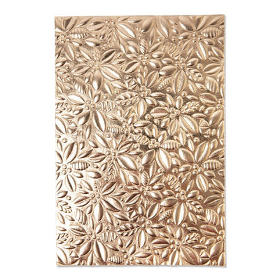Holly 3-D Textured Impressions Embossing Folder - Kath Breen - Sizzix - Clearance
