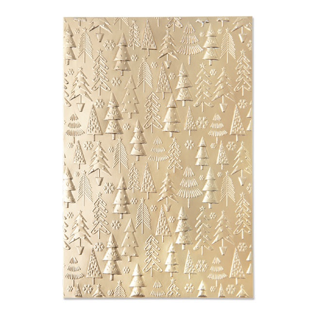 Christmas Tree Pattern 3-D Textured Impressions Embossing Folder - Kath Breen - Sizzix