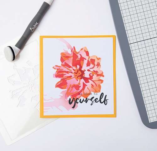 Painted Flower Layered Stencils - Making Tool - Sizzix*