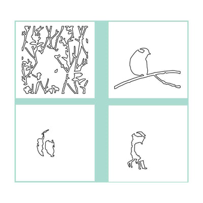 Bird & Branches Layered Stencils - Making Tool - Sizzix*