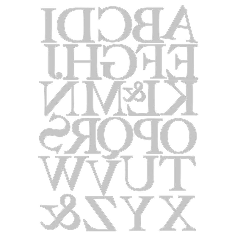 Serif Alphabet Thinlits Dies - Botanical - Lisa Jones - Sizzix