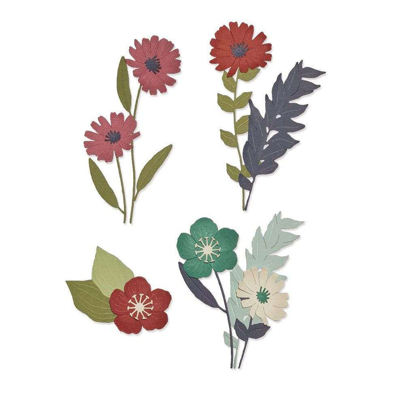 Wild Blooms Thinlits Dies - Botanical - Lisa Jones - Sizzix