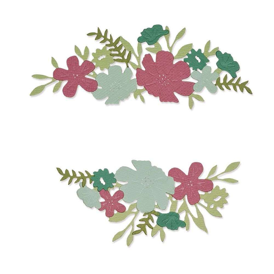 Wild Blossom Borders Thinlits Dies - Botanical - Lisa Jones - Sizzix