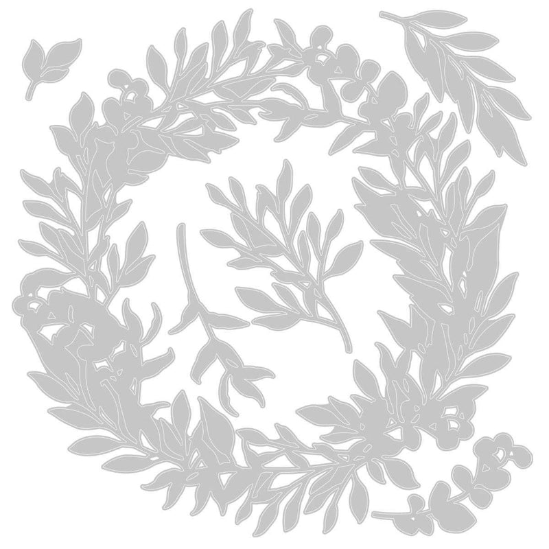 Wild Leaves Wreath Thinlits Dies - Botanical - Lisa Jones - Sizzix