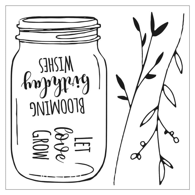 Birthday Jar Framelits Dies w/ Stamps - Jen Long - Sizzix - Clearance