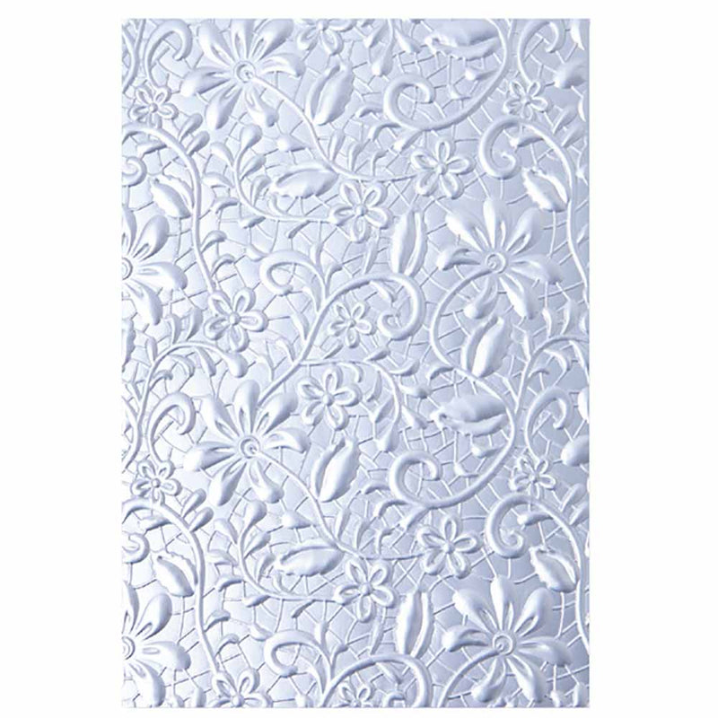 Lacey 3-D Textured Impressions Embossing Folder - Kath Breen - Sizzix