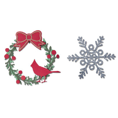 Wreath & Snowflake Thinlits Dies - Eileen Hull - Sizzix