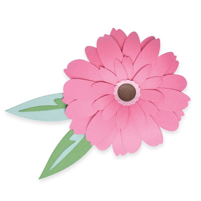 Gerbera Flower Thinlits Dies - Olivia Rose - Sizzix - Clearance