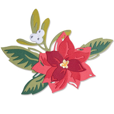 Layered Christmas Flower Thinlits Dies - Lisa Jones - Sizzix - Clearance