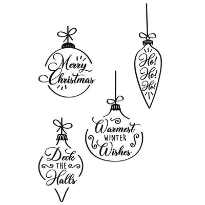 Christmas Baubles Clear Stamps - Olivia Rose - Sizzix
