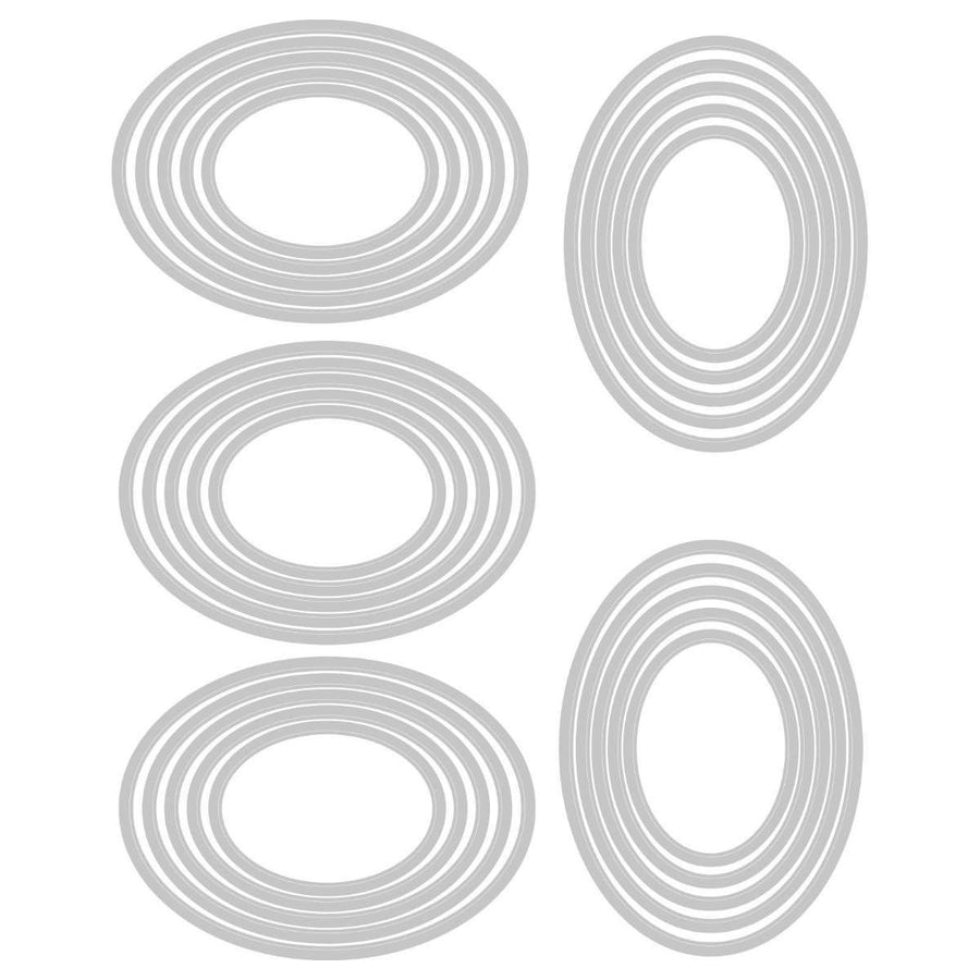 Stacked Tiles Ovals Framelits - Tim Holtz - Sizzix