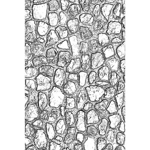 Mini Cobblestone 3-D Texture Fades Embossing Folder - Tim Holtz - Sizzix