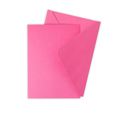 Pink Fizz Cards & Envelopes, A6 - Surfacez - Sizzix
