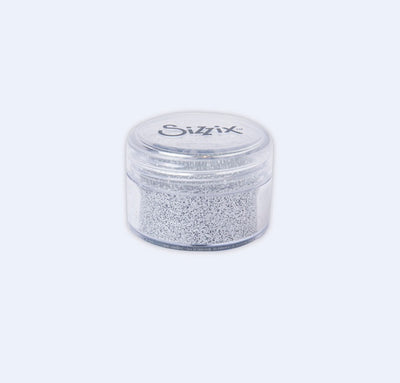 Silver Fine Biodegradable Glitter, 12g - Making Essential - Sizzix - Clearance