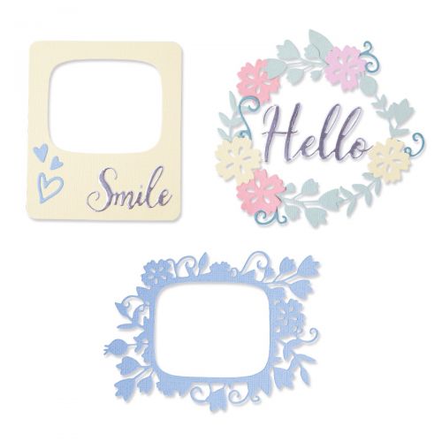 Rounded Picture Frames Thinlits Dies - Lisa Jones - Sizzix - Clearance