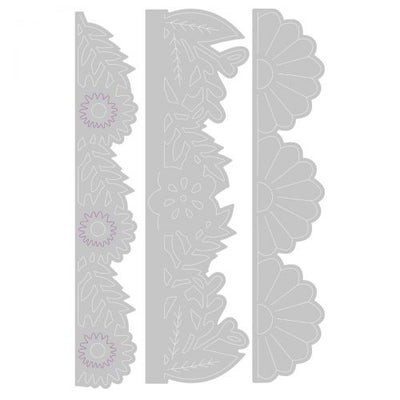 Bold Floral Edges Thinlits Dies - Olivia Rose - Sizzix