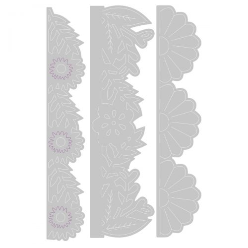 Bold Floral Edges Thinlits Dies - Olivia Rose - Sizzix