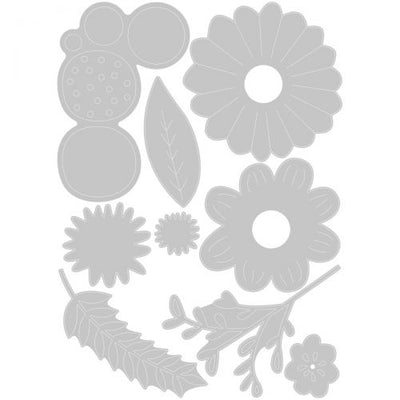 Bold Flowers Thinlits Dies - Olivia Rose - Sizzix