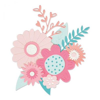 Bold Flowers Thinlits Dies - Olivia Rose - Sizzix