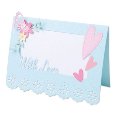 Lace Card Base Thinlits Dies - Olivia Rose - Sizzix - Clearance