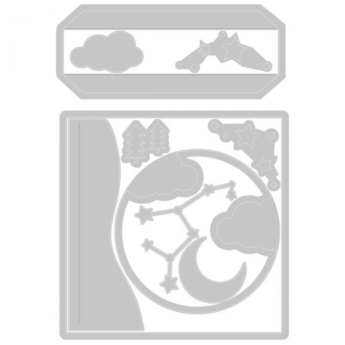 Celestial Box Card Thinlits Dies - Olivia Rose - Sizzix - Clearance
