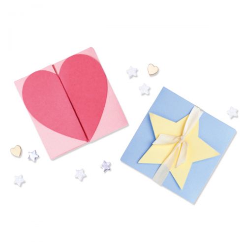 Heart & Star Card Box Thinlits Dies - Kath Breen - Sizzix - Clearance