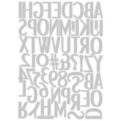 Stylized Alphabet Thinlits Dies - Lisa Jones - Sizzix