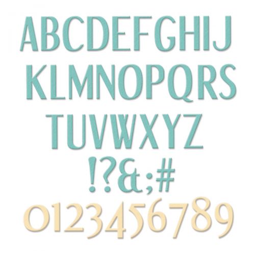 Stylized Alphabet Thinlits Dies - Lisa Jones - Sizzix