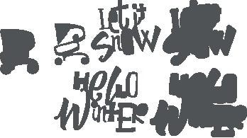 Festive Words Thinlits Dies - Tim Holtz - Sizzix