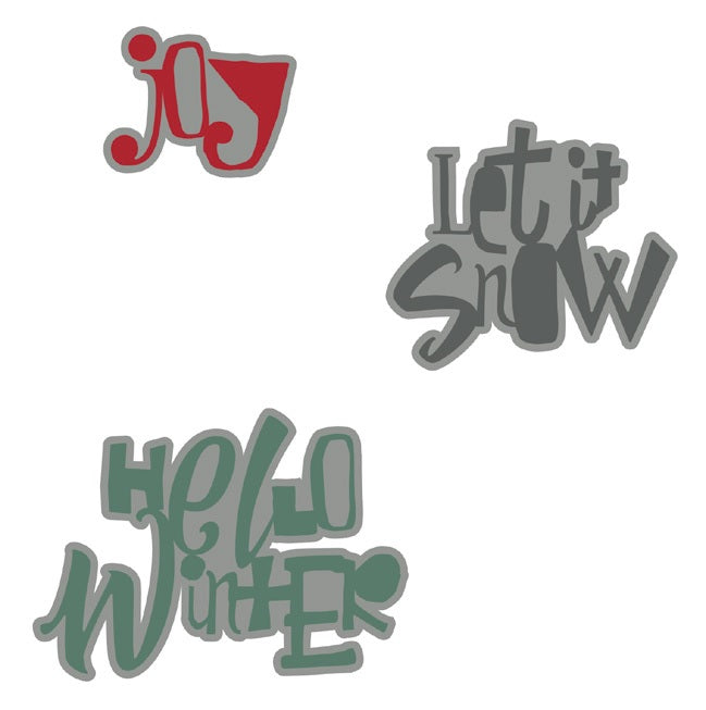 Festive Words Thinlits Dies - Tim Holtz - Sizzix