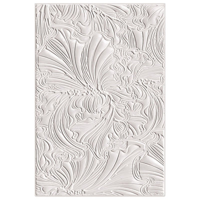 3-D Embossing Folder Abstract Flowers - Sizzix - Clearance