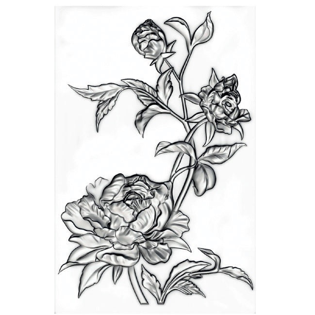 Mini Roses 3-D Texture Fades Embossing Folder - Tim Holtz - Sizzix 3-D Texture Fades Embossing Folder