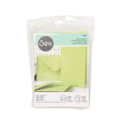 Pear A6 Card & Envelope Pack - Surfacez - Sizzix