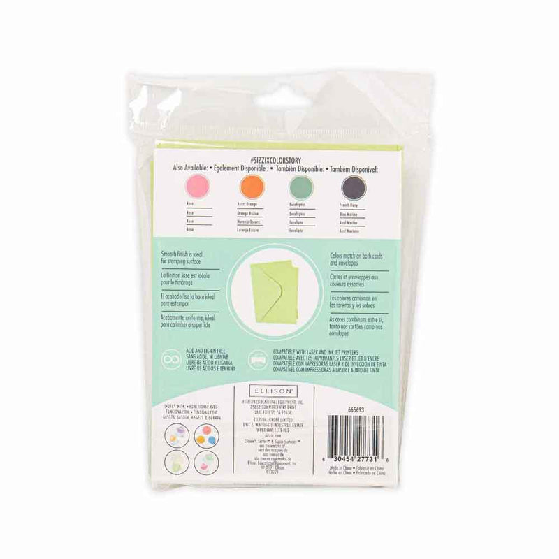 Pear A6 Card & Envelope Pack - Surfacez - Sizzix