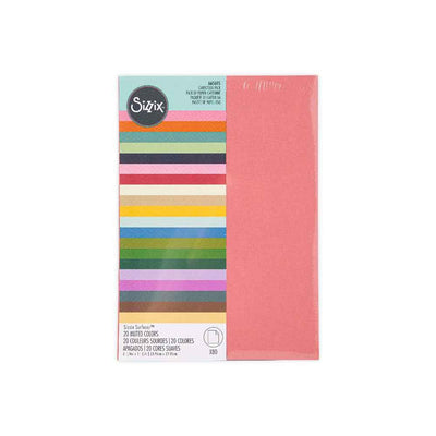 Muted Colors Cardstock Pack, 8" x 11" - Surfacez - Sizzix