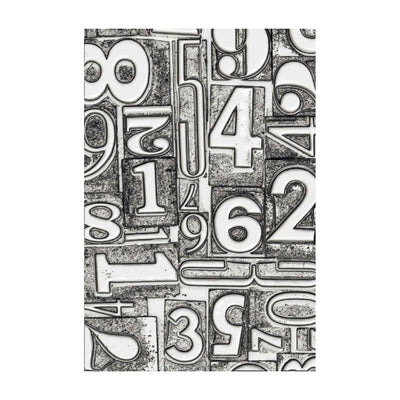 Numbered 3-D Texture Fades Embossing Folder - Tim Holtz - Sizzix