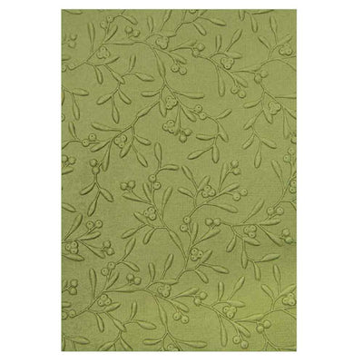 Delicate Mistletoe 3-D Textured Impressions Embossing Folder - Kath Breen - Sizzix