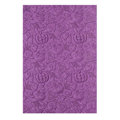 Halloween Elements 3-D Textured Impressions Embossing Folder - Kath Breen - Sizzix